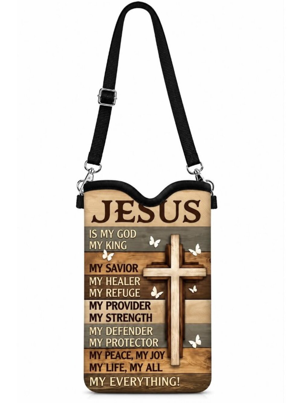 Jesus Is My Everything Phone Crossbody Bag Christian Inspirational Purse